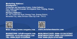 RONGWIN Mastering Metal, Shaping Futures panel Bender auto draft